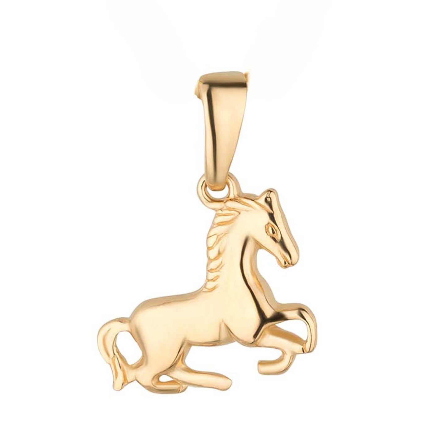 Anhänger Pferd 925 Silber vergoldet