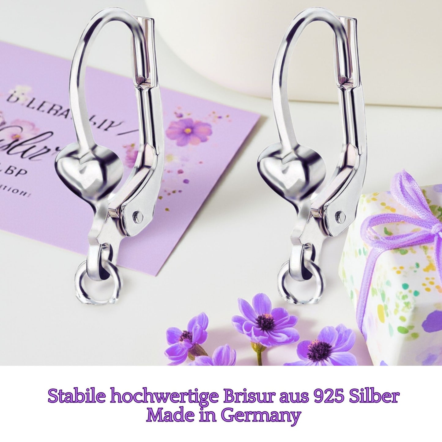 Kinderohrringe Ohrhänger Flugzeug 925 Silber
