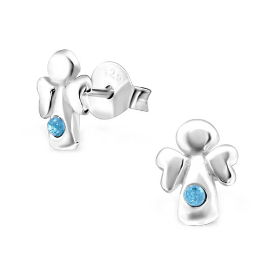 Kinderohrringe blauer Engel 925 Silber