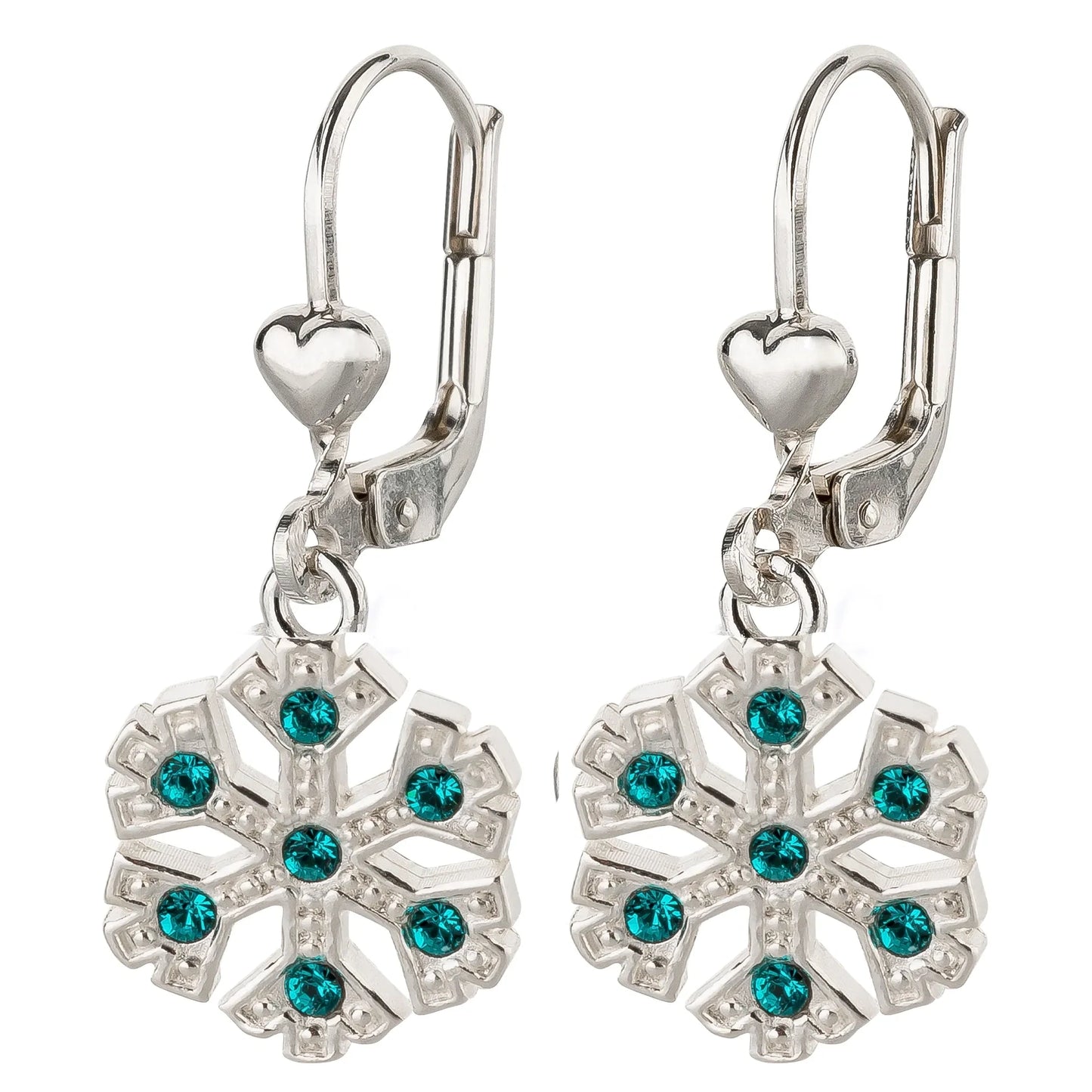 Ohrringe Schneeflocke 925 Silber Zirkonia