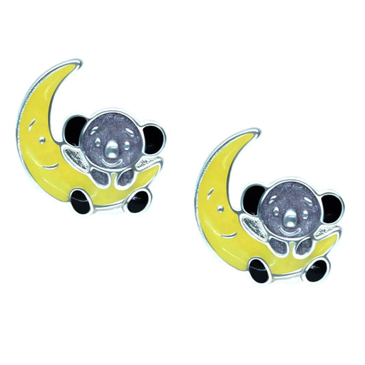 Kinderohrringe Koala BĂ€r Mond 925 Silber