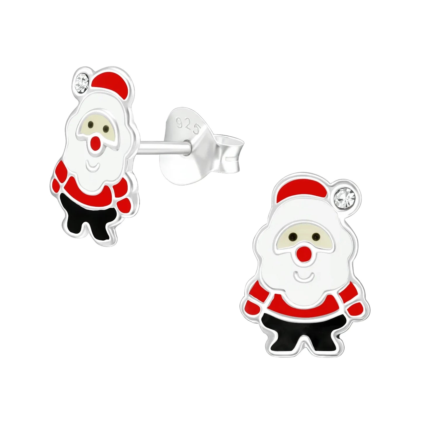 Kinderohrringe kleiner Nikolaus 925 Silber