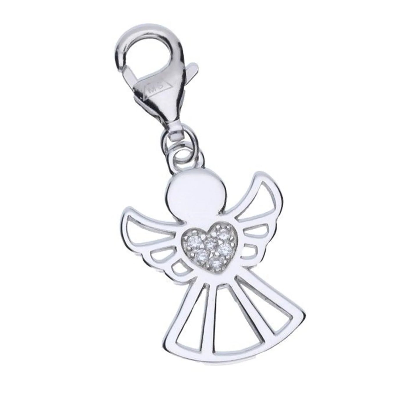 Charms Anhänger Engel Schutzengel Herz 925 Silber