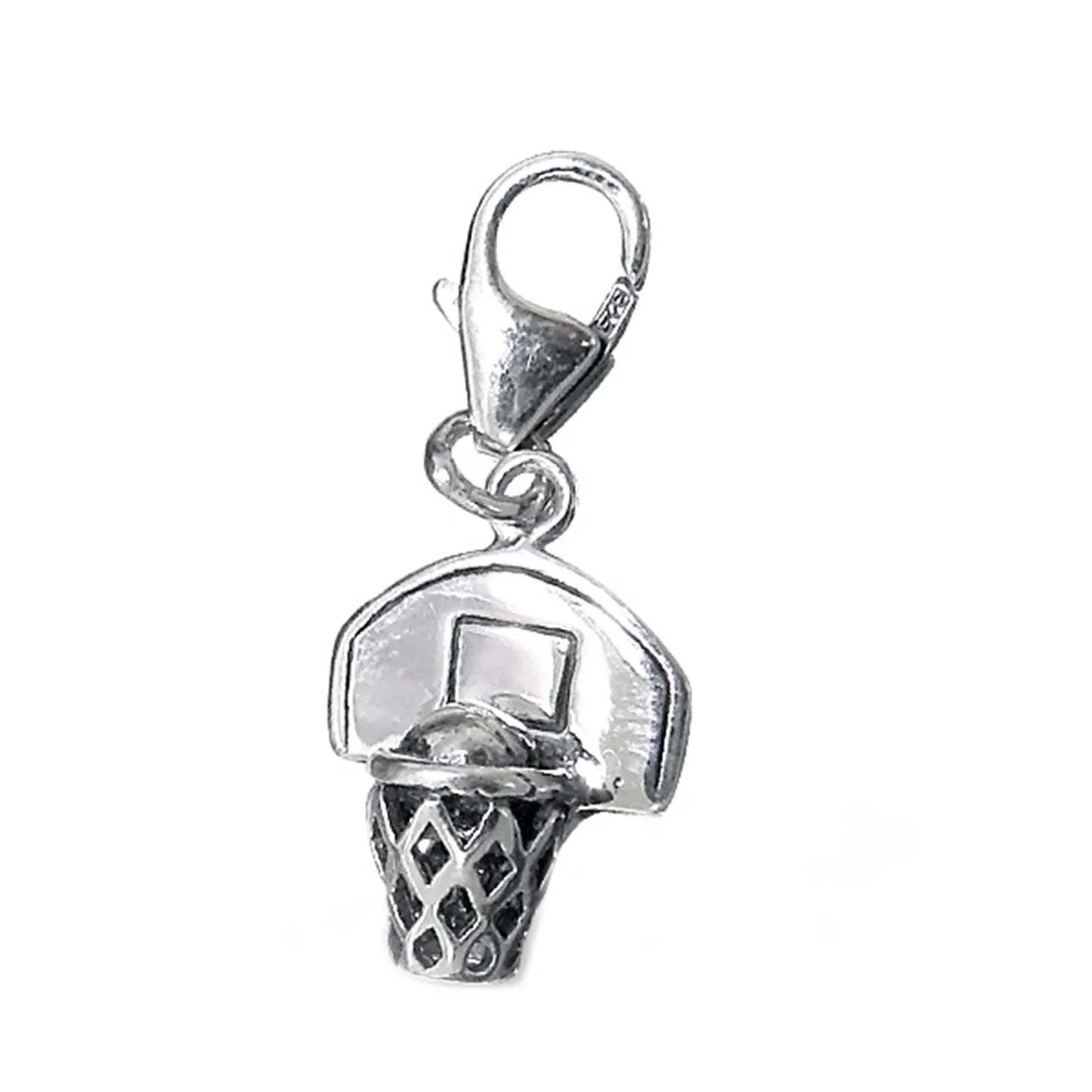 Charms Anhänger Sport Basketball 925 Silber