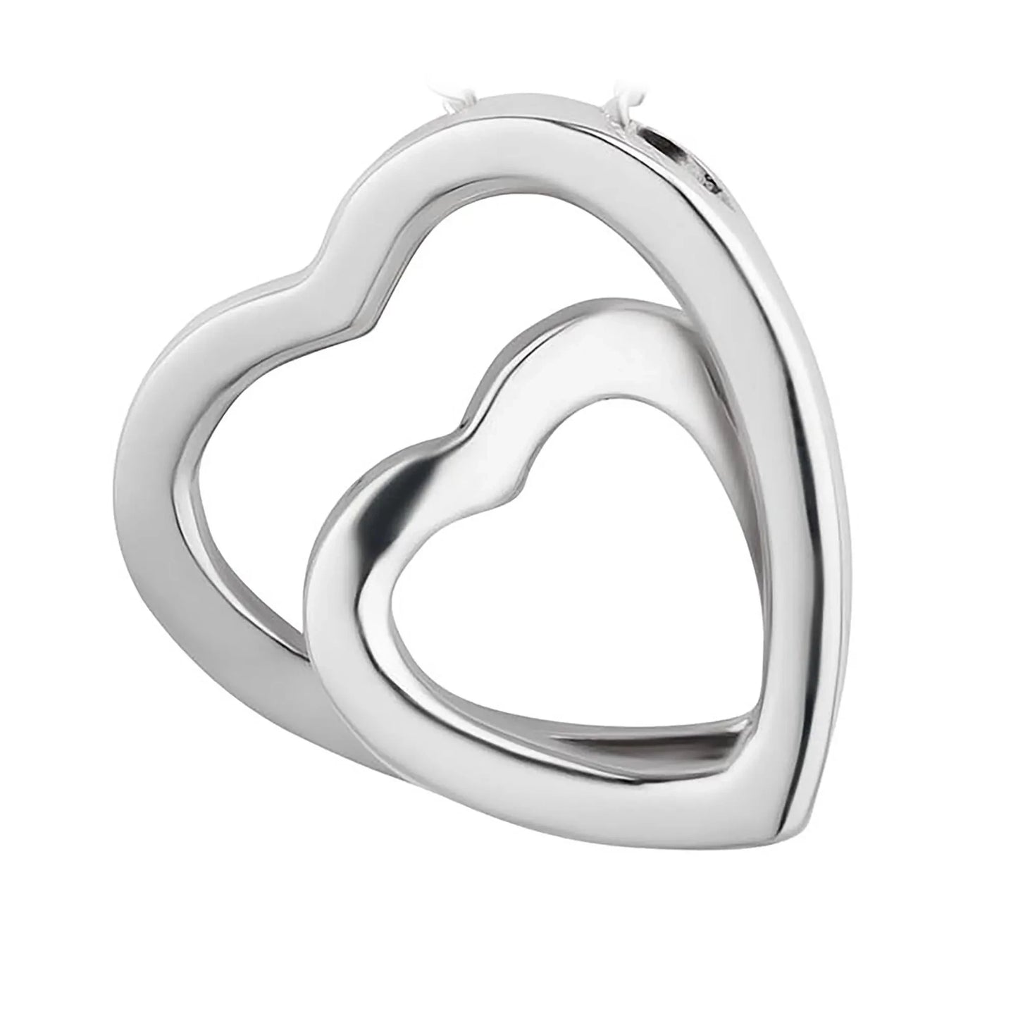 Anhänger zwei Herzen 925 Silber