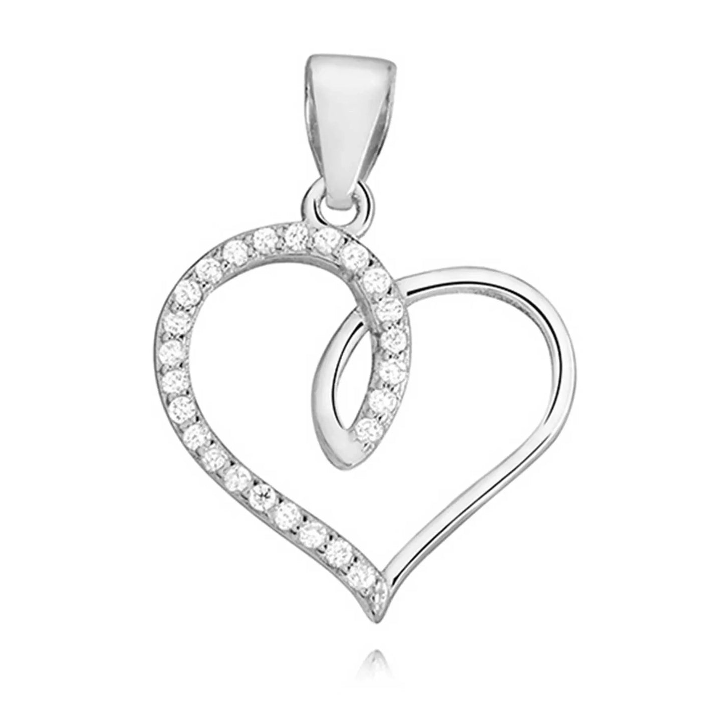 Anhänger Herz Schleife 925 Silber
