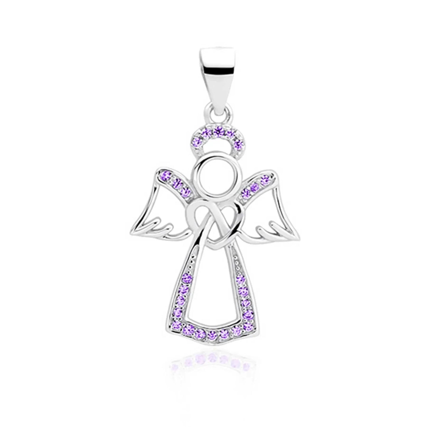Anhänger Engel Schutzengel Edo 925 Silber Lila