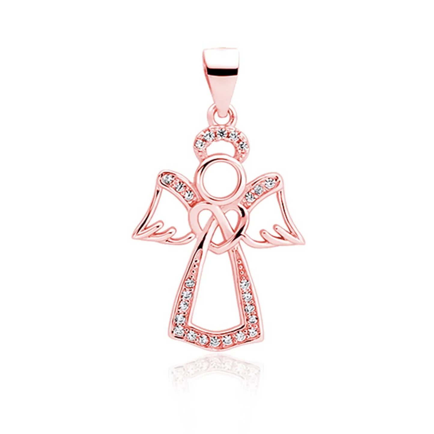 Anhänger schicker Engel Schutzengel Edo 925 Silber Rosegold