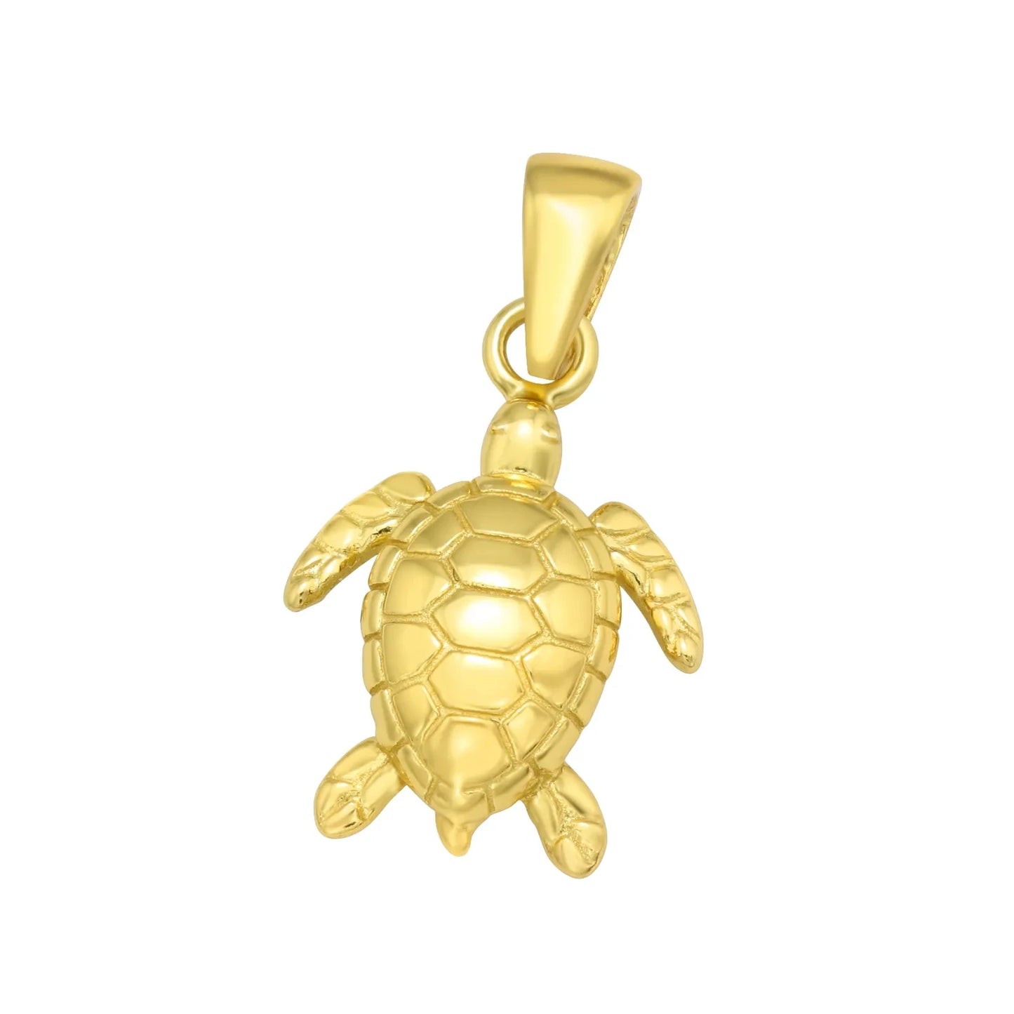 Anhänger Schildkröte 925 Silber vergoldet