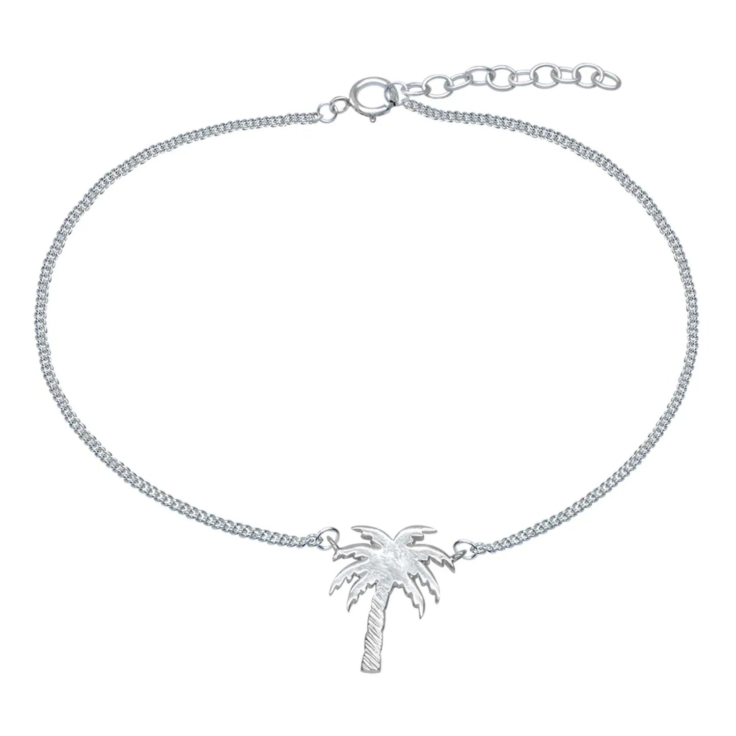 Fußkette Fußkettchen Palme 925 Silber