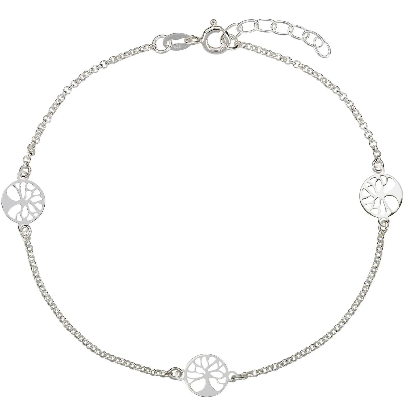 Fußkette Fußkettchen Lebensbaum 925 Silber