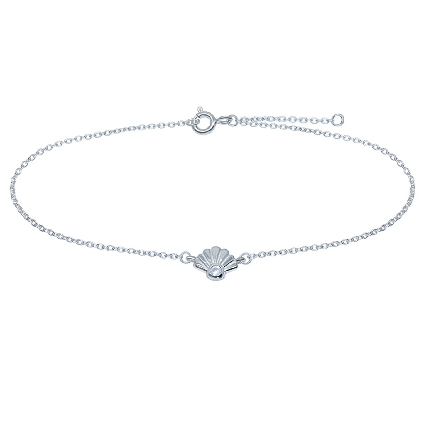 Fußkette Fußkettchen Seemotiv Muschel 925 Silber