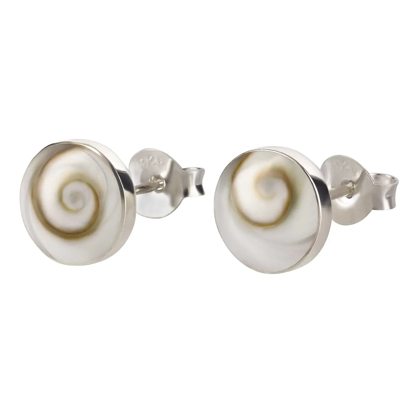 Ohrstecker Muschel Shiva Eye 925 Silber