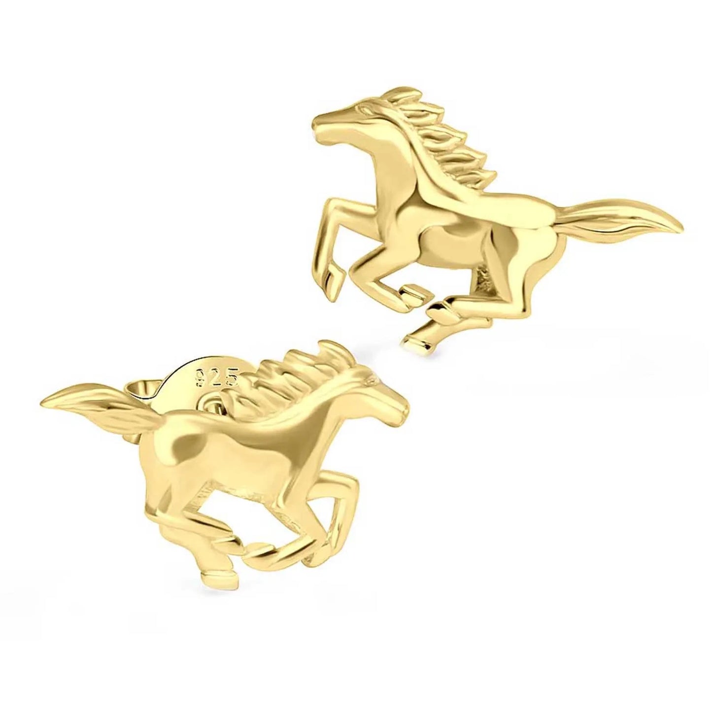 Ohrringe Pferd Galopp 925 Silber
