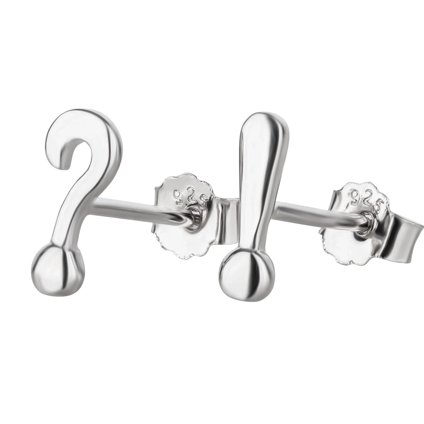 Ohrringe Fragezeichen 925 Silber