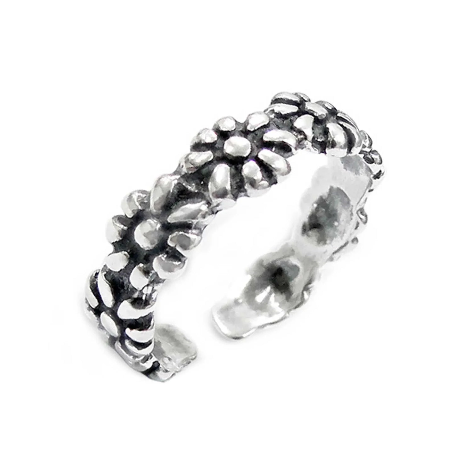 Zehenring Zehring Sonnenblumen 925 Silber