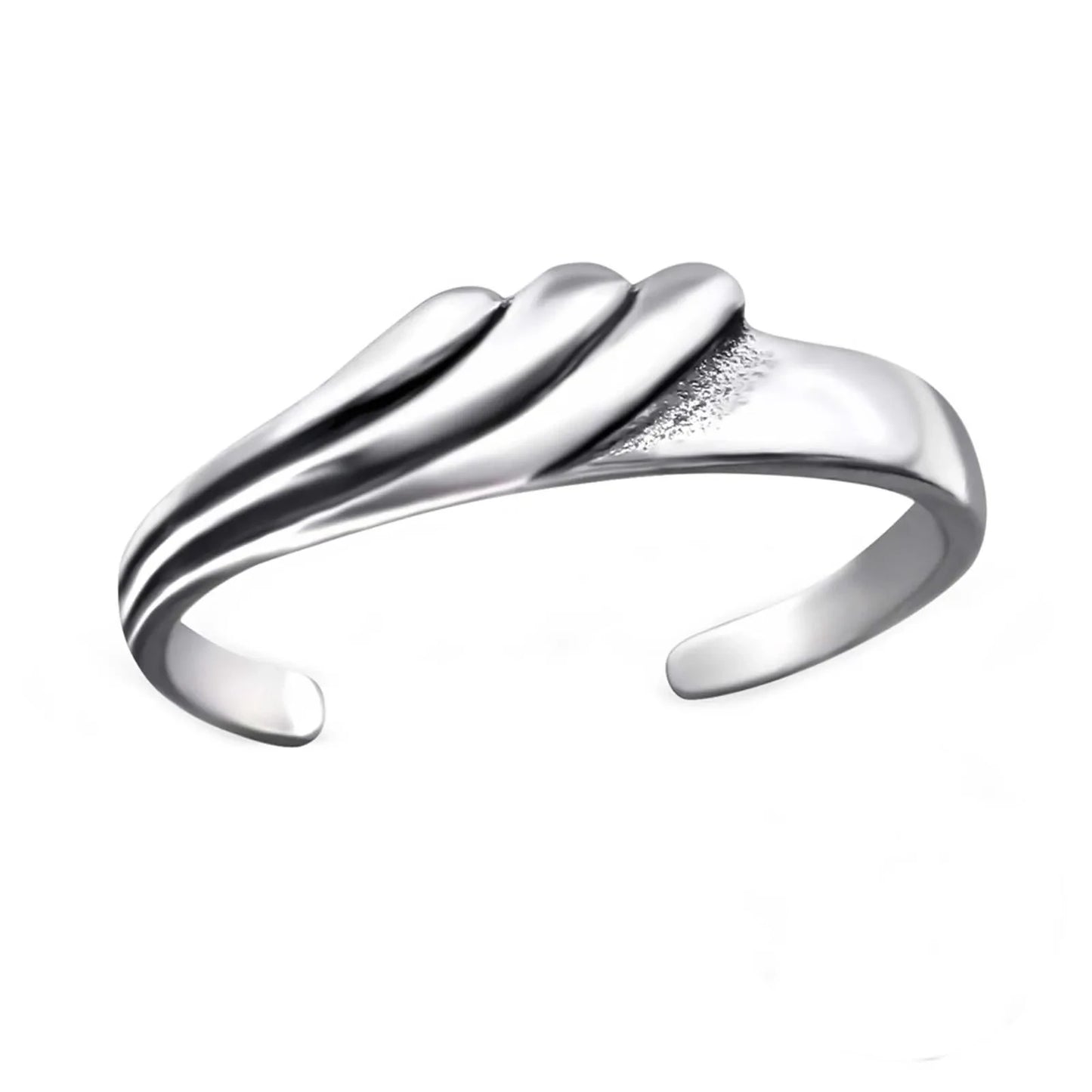 Zehenring Zehring Querstreifen 925 Silber