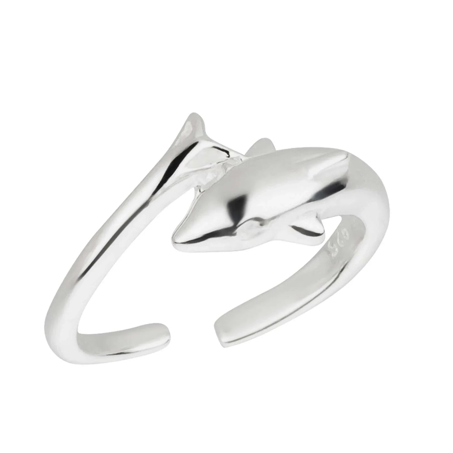 Zehenring Zehring Delfin 925 Silber Grösse verstellbar
