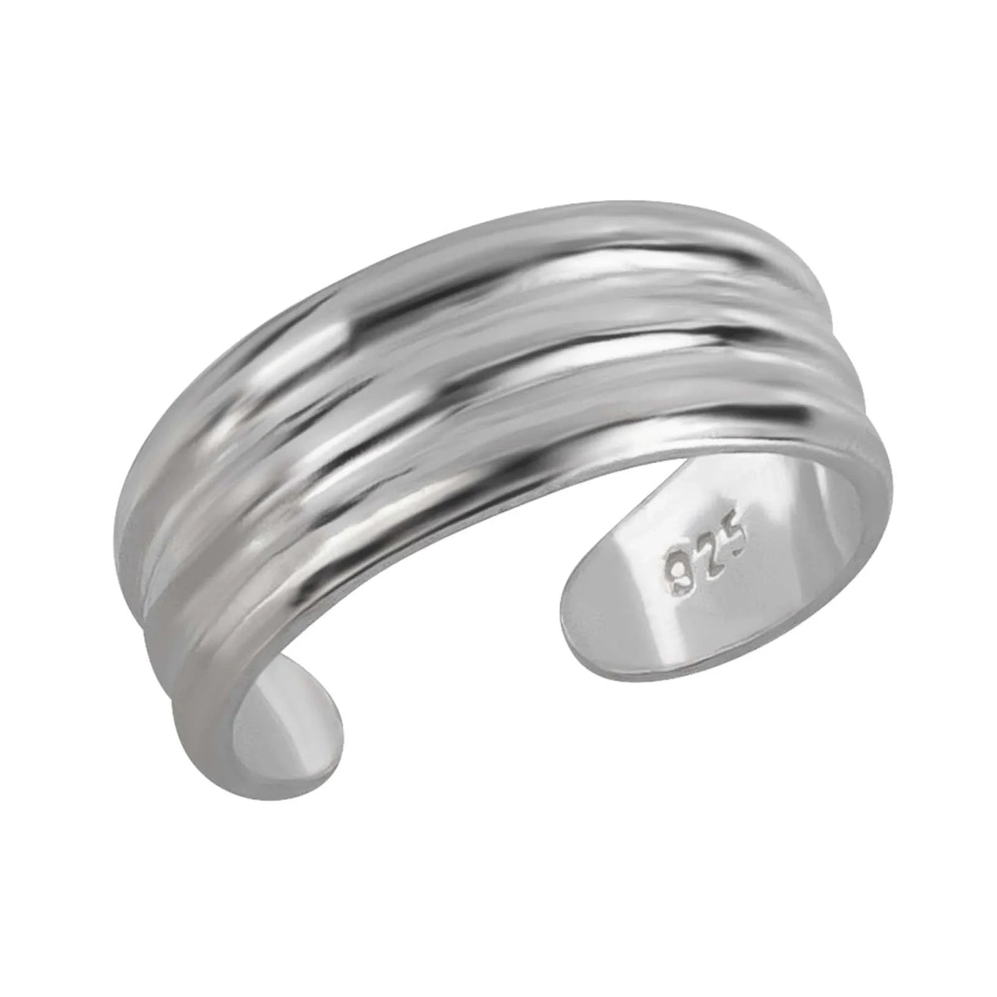 Zehenring Zehring drei Ringstreifen 925 Silber