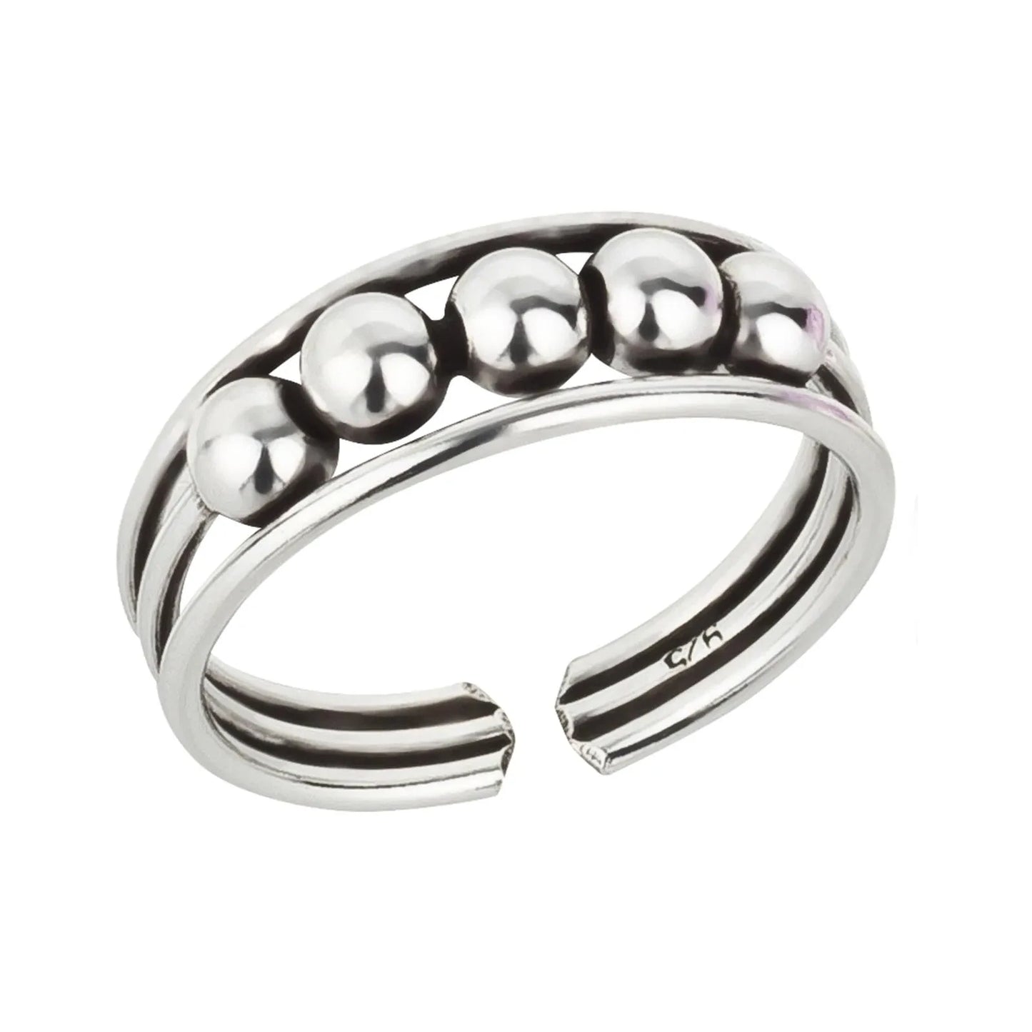 Zehenring Zehring schicke Kugeln 925 Silber
