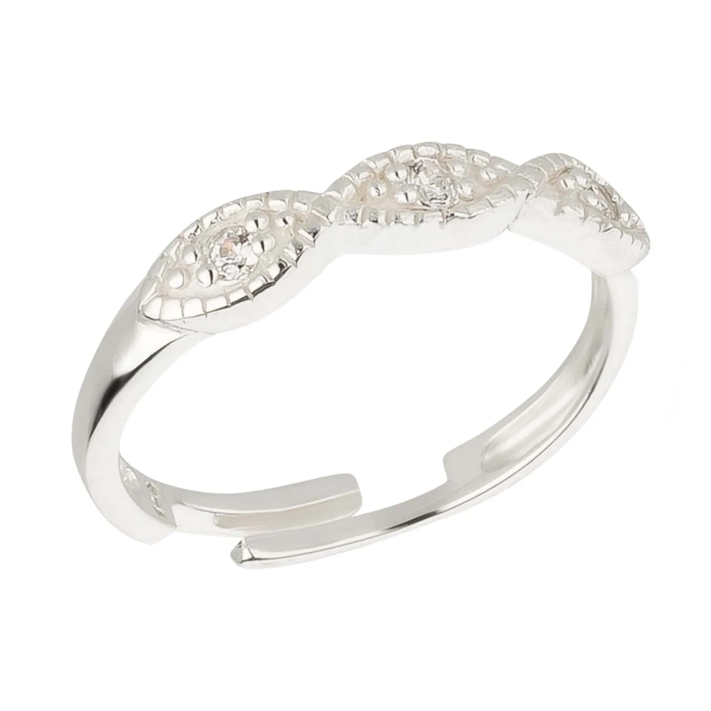 Zehenring Zehring funkelndes Motiv 925 Silber