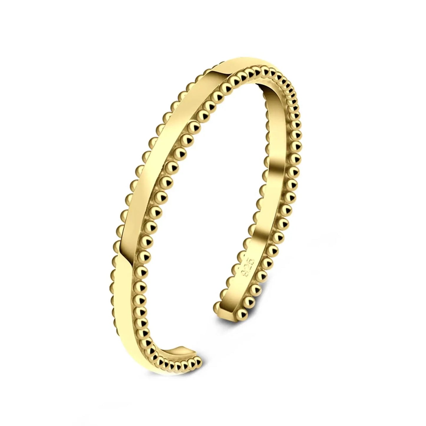 Zehenring Zehring Zeh Ring schmal breit 925 Silber vergoldet