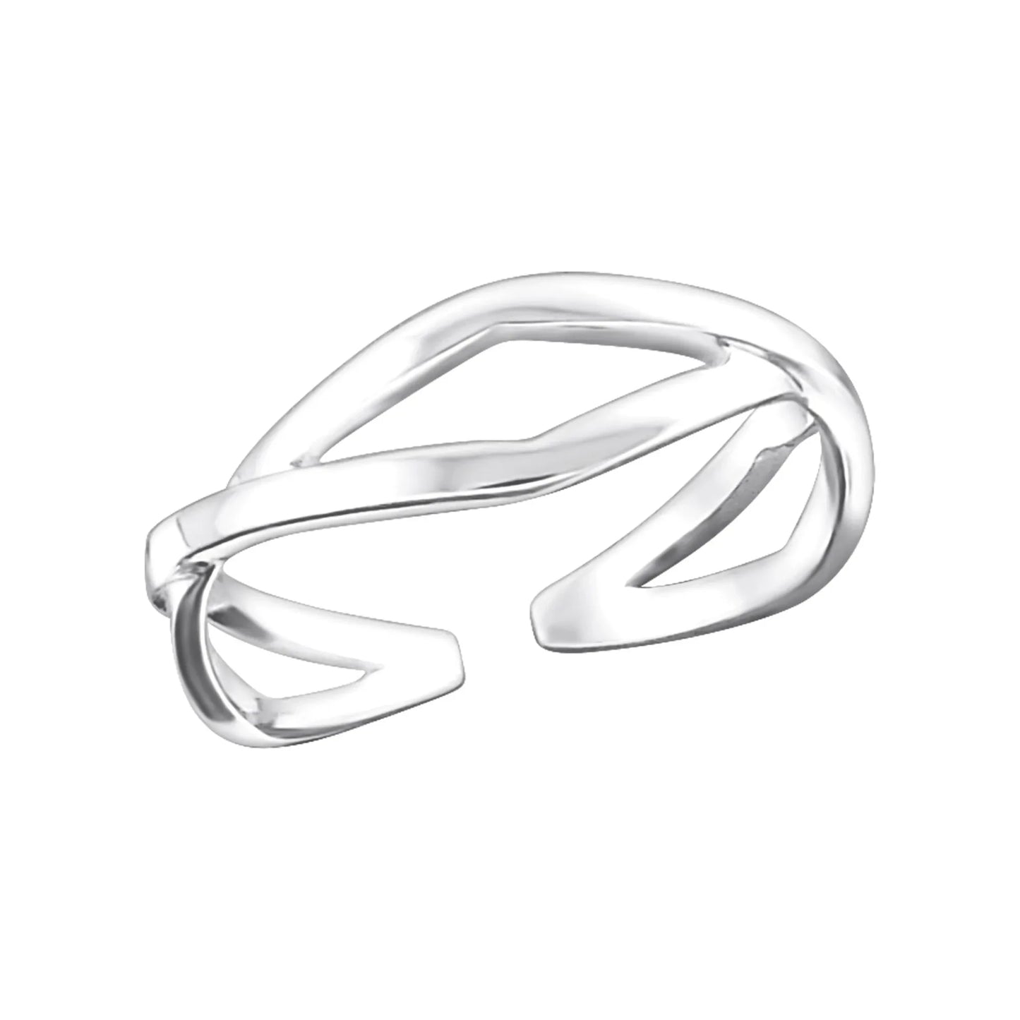 Zehenring Zehring Querdesign 925 Silber