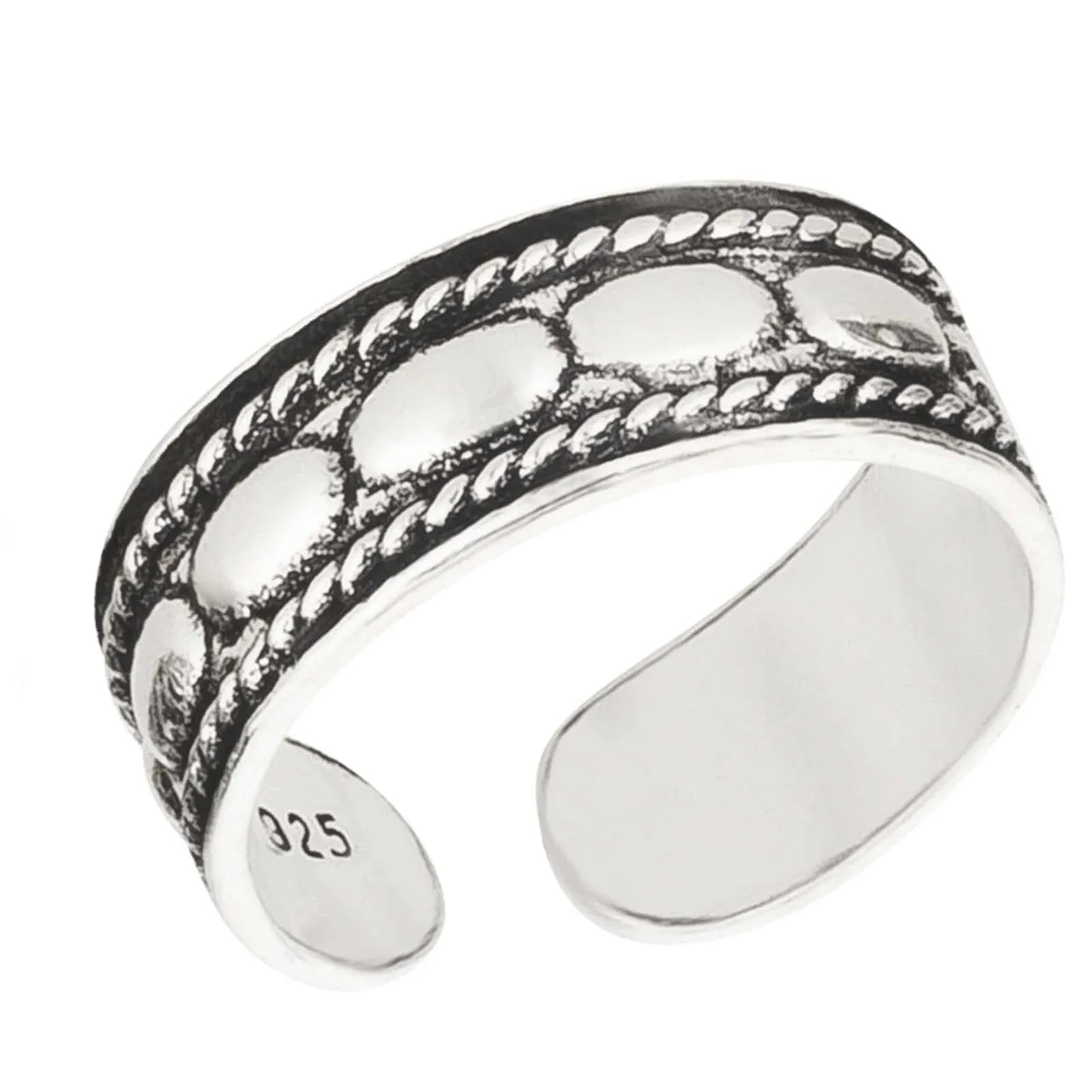 Zehenring Zehring Muster Antik 925 Silber