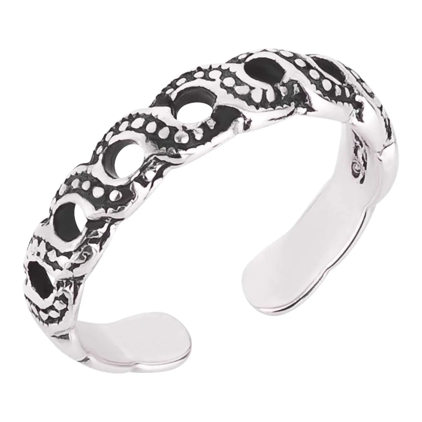 Zehenring Zehring Flecht Antik 925 Silber