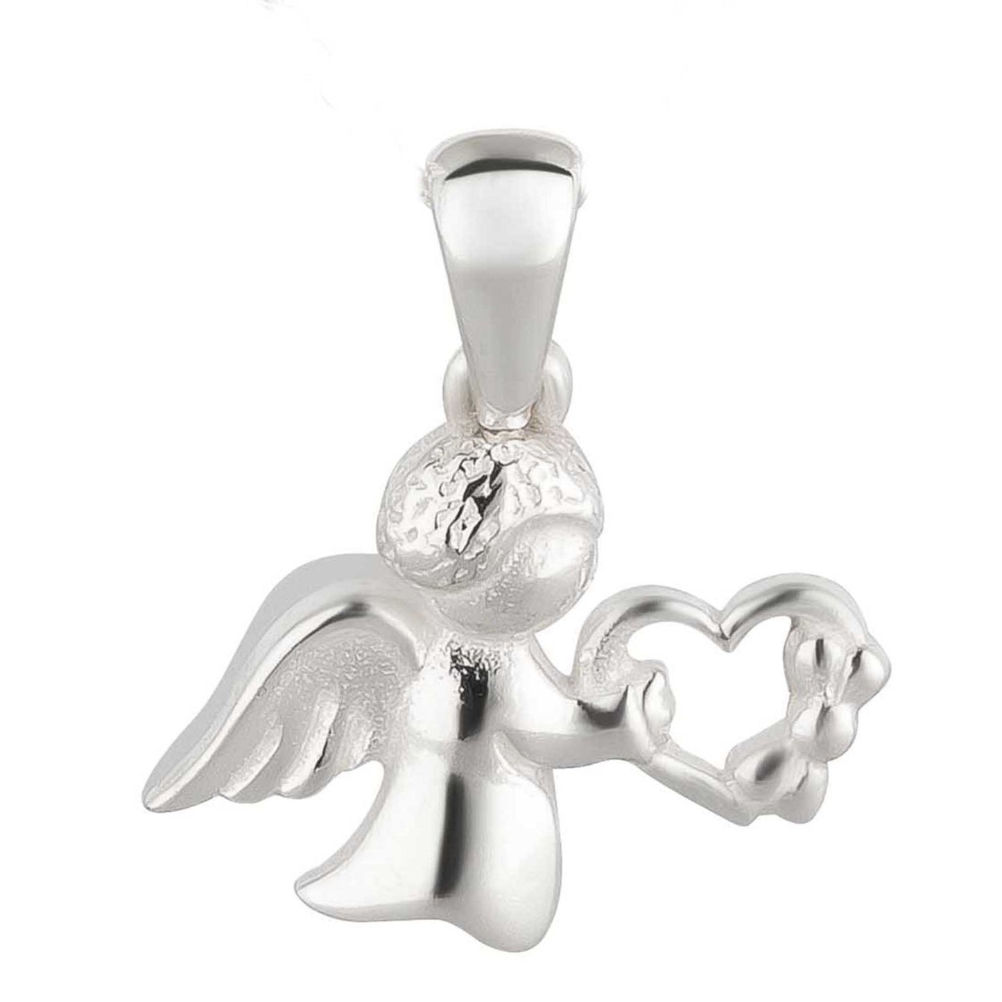 Anhänger kleiner Engel Herz 925 Silber