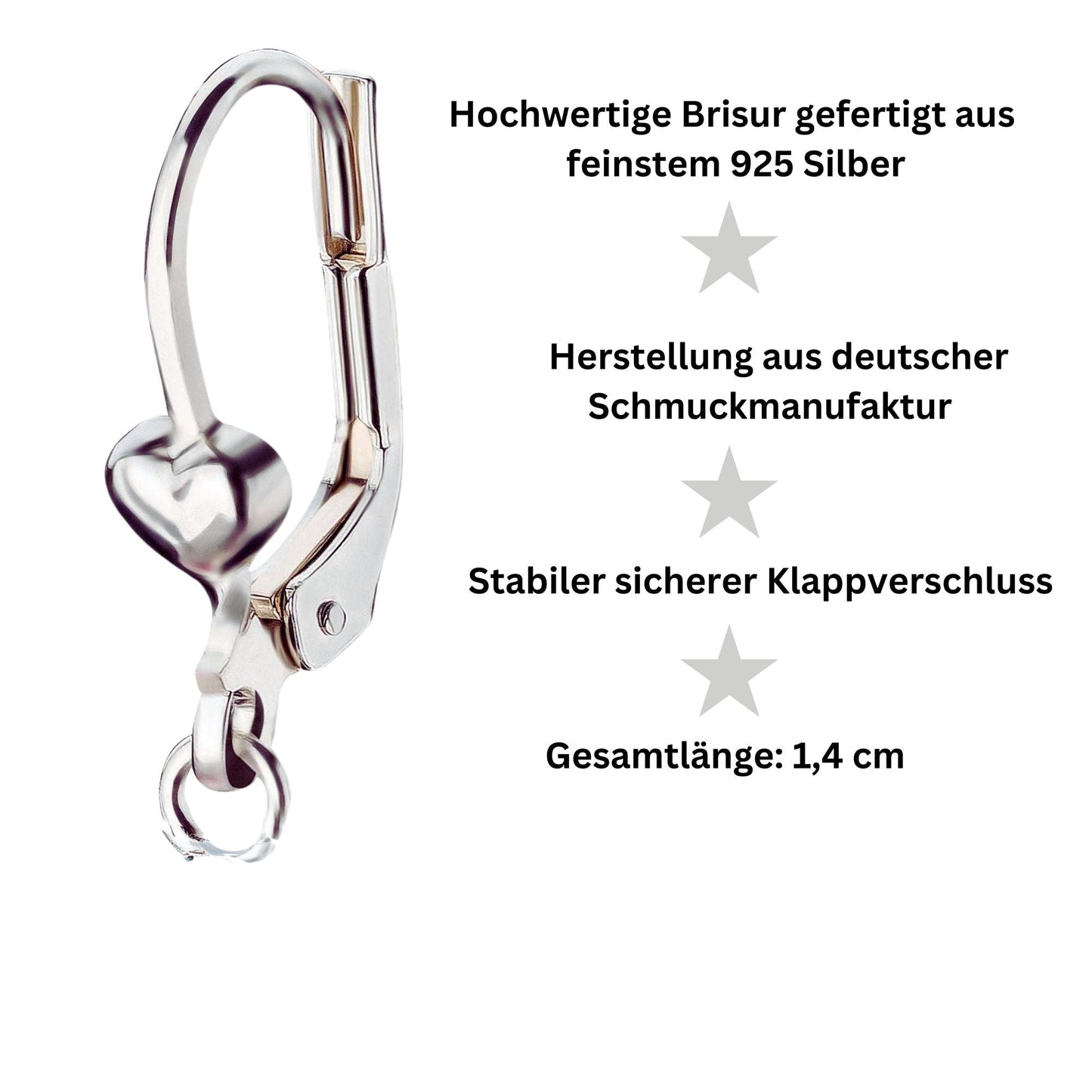 Kinderohrringe Ohrhänger steigendes Pony Pferd 925 Silber