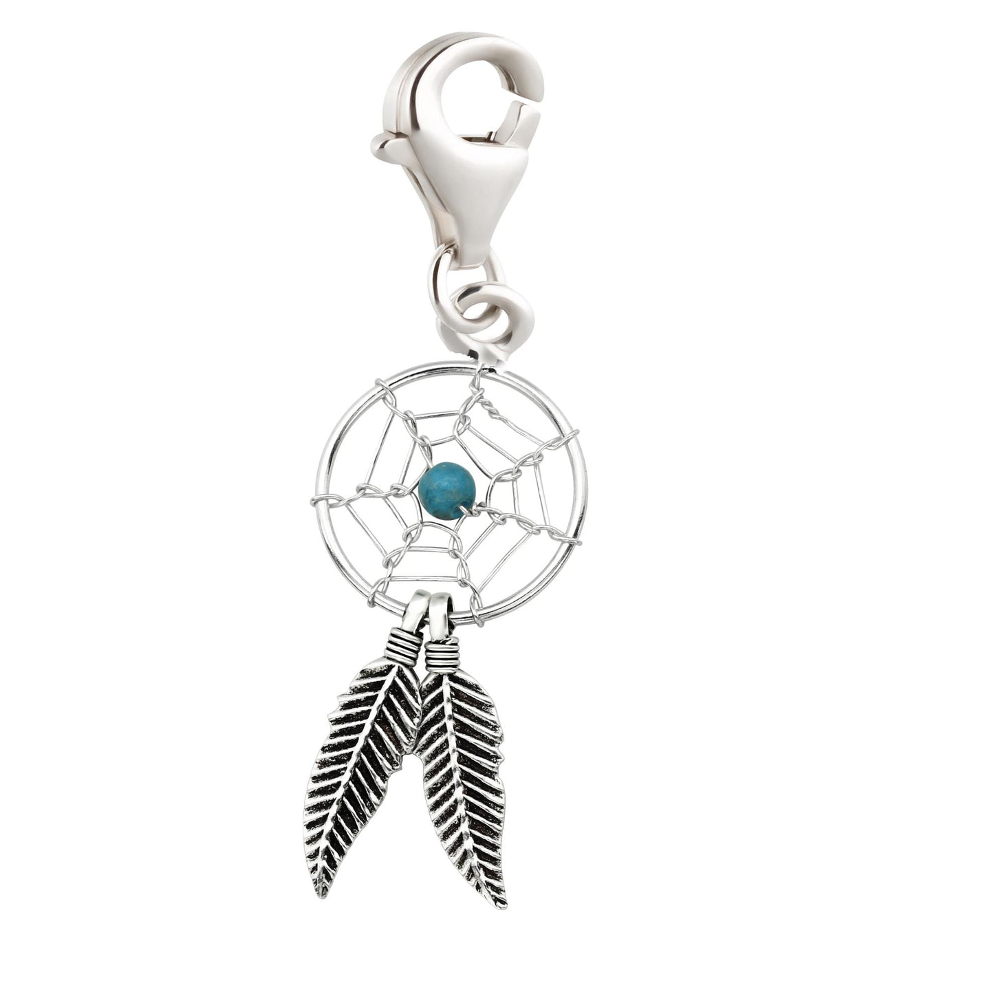 Charms Anhänger Traumfänger Türkis 925 Silber