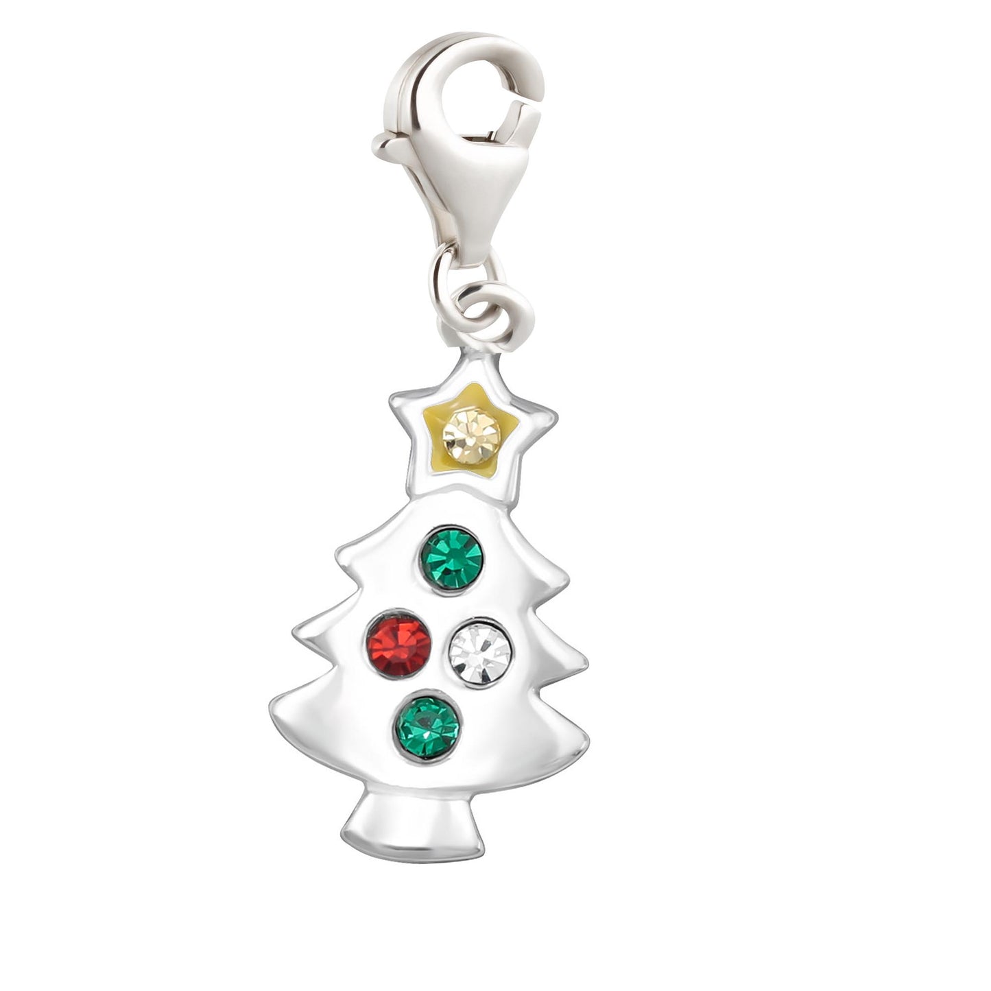 Charms Anhänger Weihnachtsbaum 925 Silber