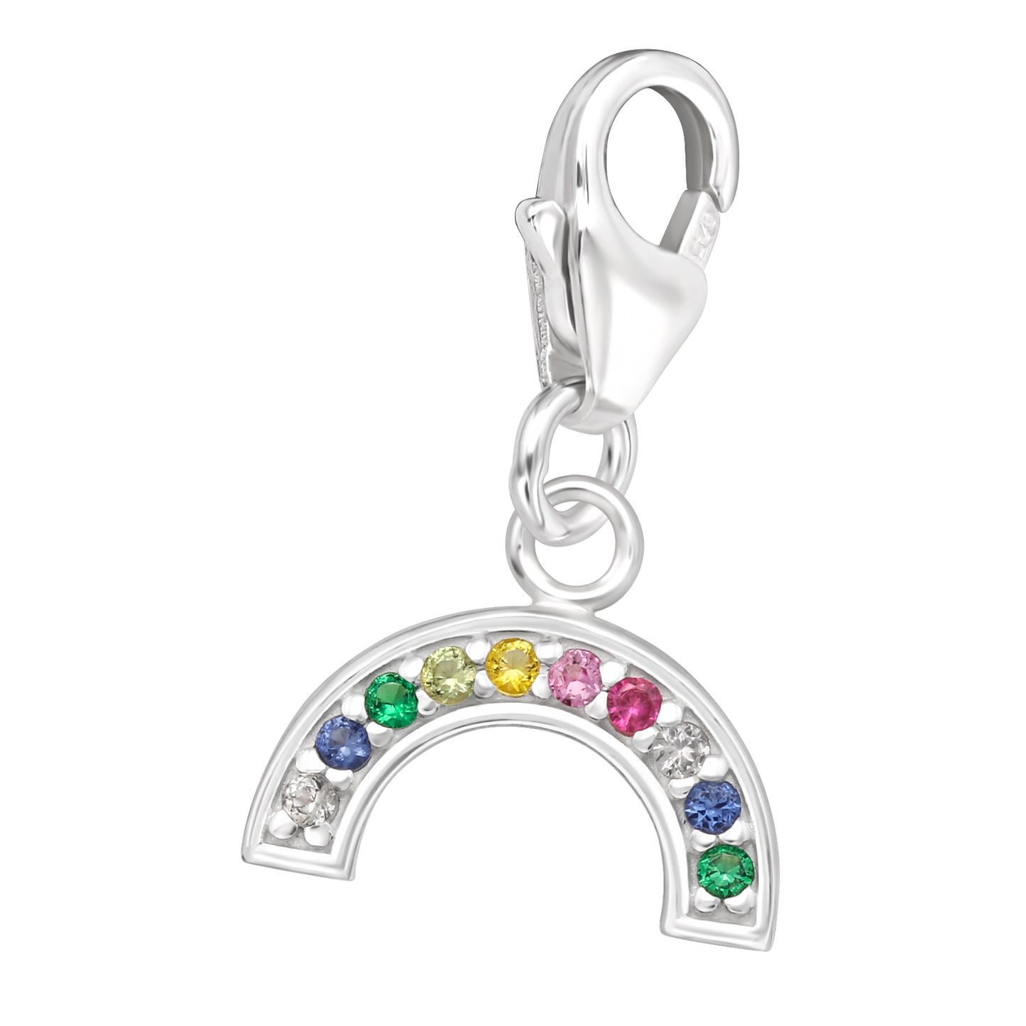 Charms Anhänger Regenbogen Zirkonia 925 Silber