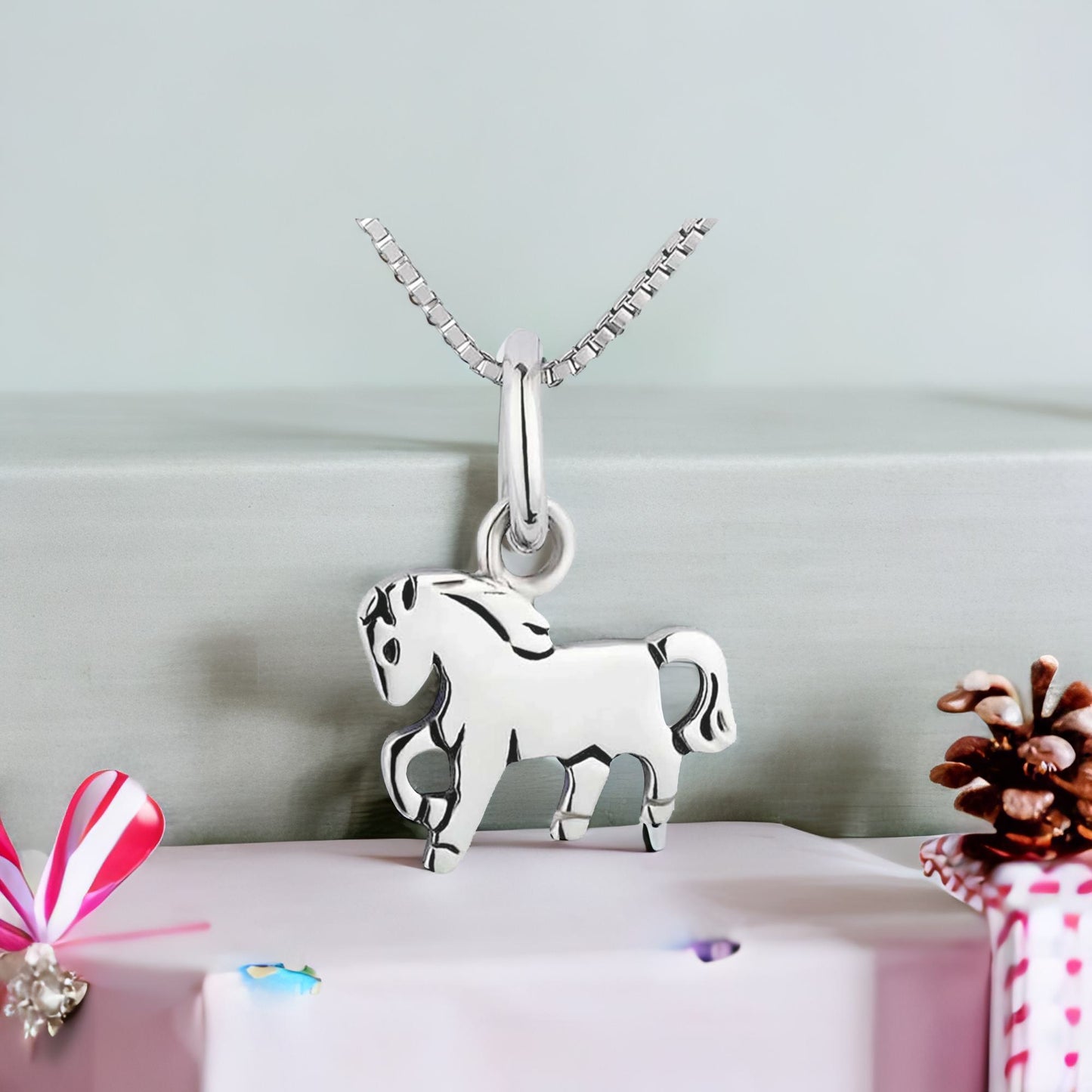 Anhänger kleines Pony Pferd 925 Silber