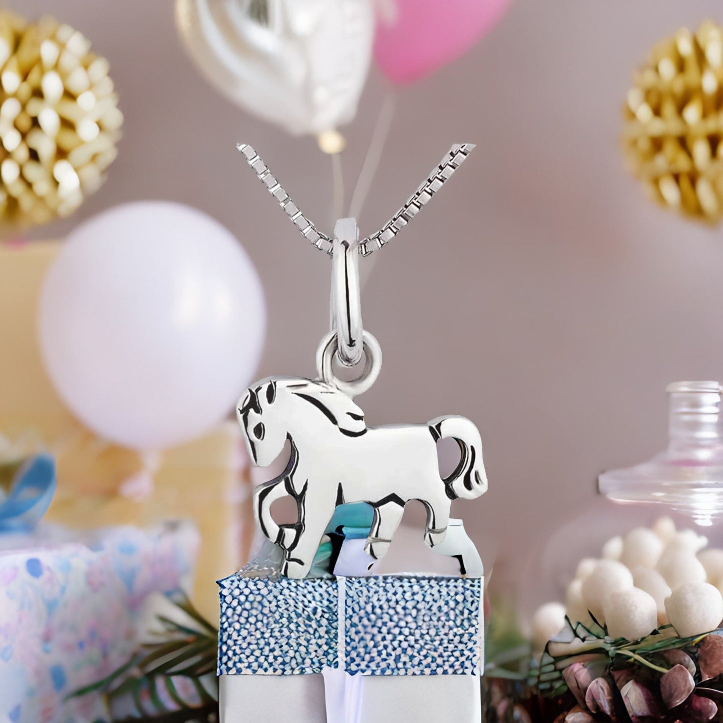 Anhänger kleines Pony Pferd 925 Silber