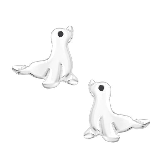 Kinder Ohrringe Seehund 925 Silber