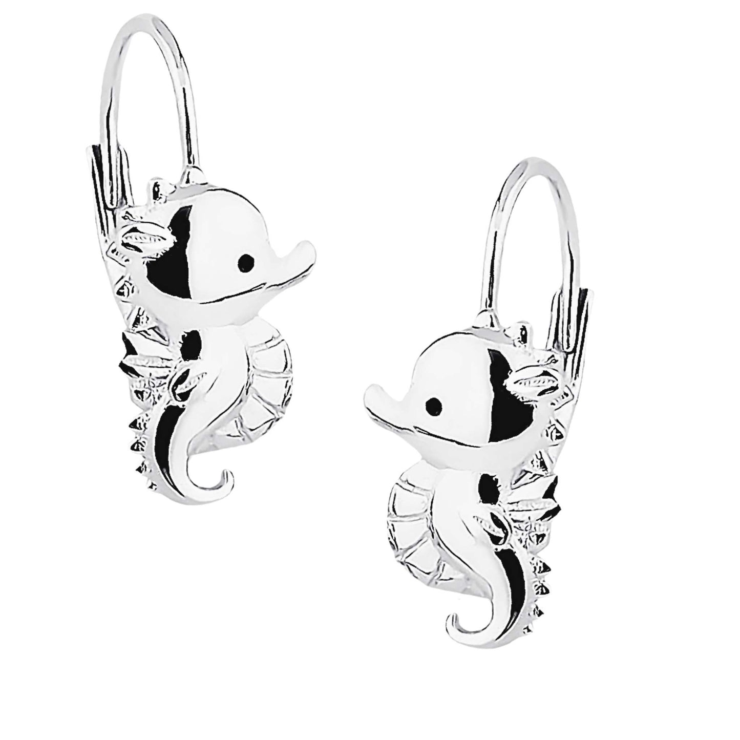 Kinderohrringe Seepferdchen 925 Silber