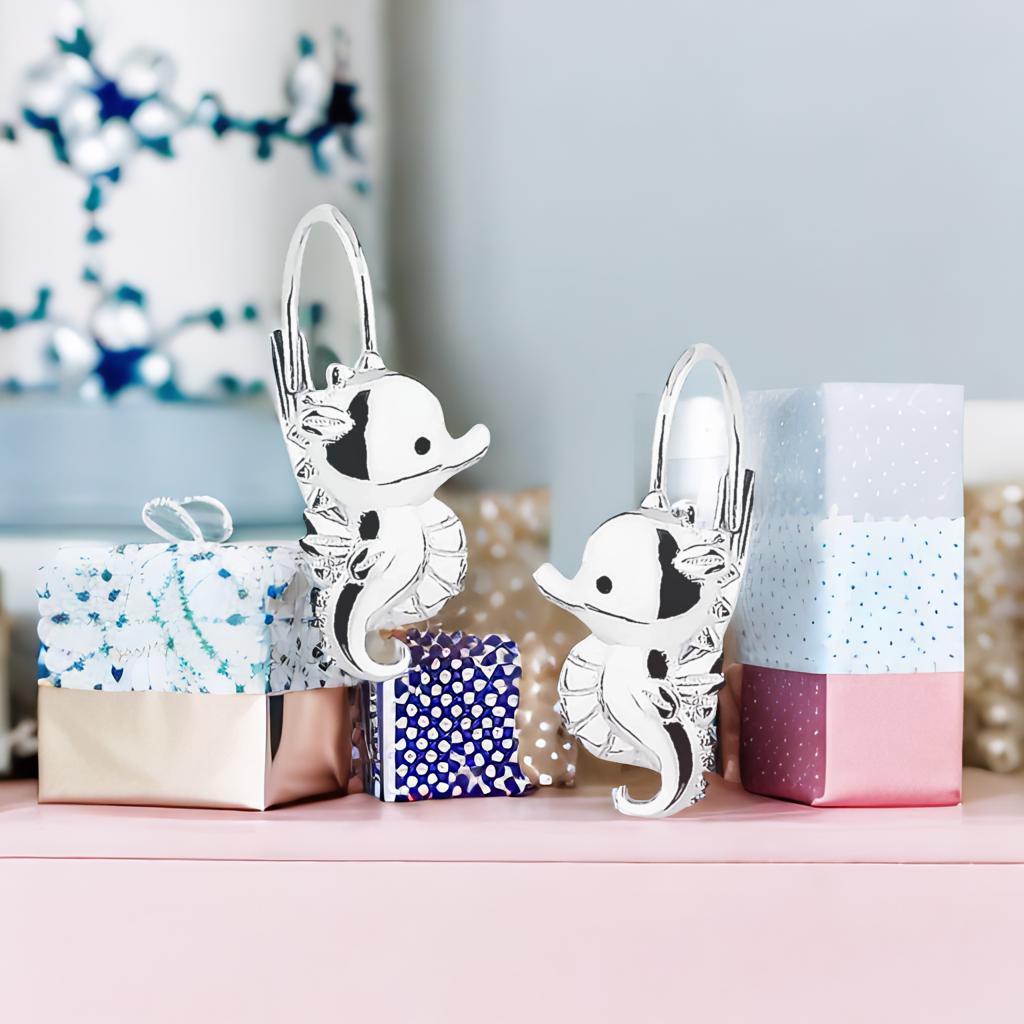 Kinderohrringe Seepferdchen 925 Silber