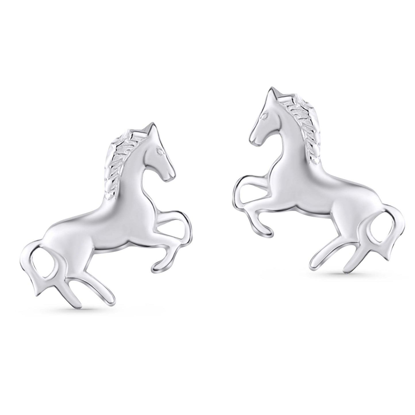 Ohrringe kleines Pferd 925 Silber