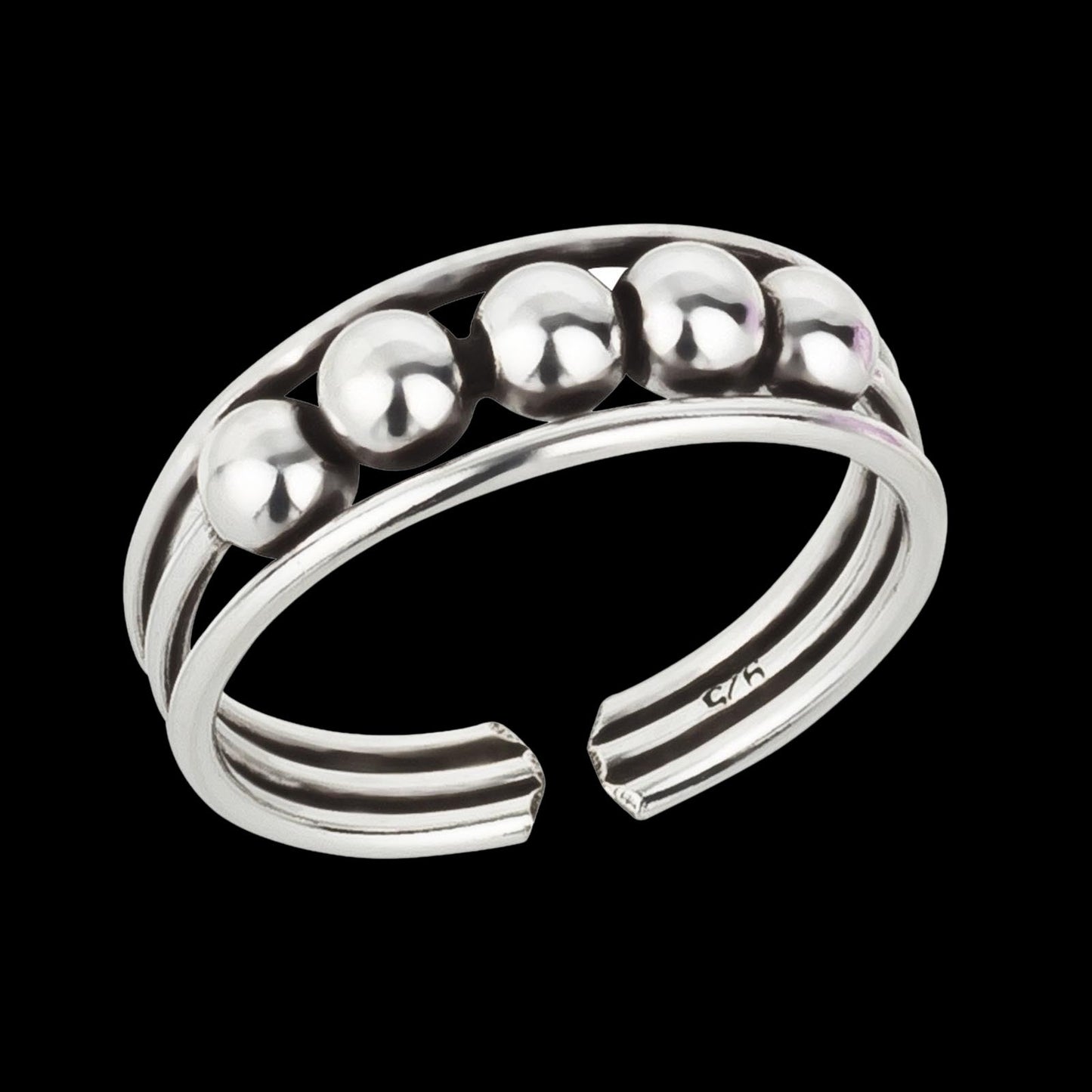 Zehenring Zehring schicke Kugeln 925 Silber