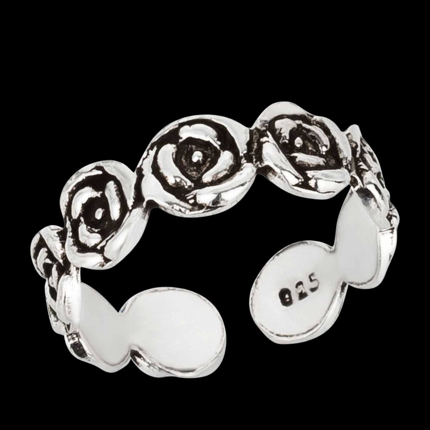 Zehenring Zehring Rosen 925 Silber
