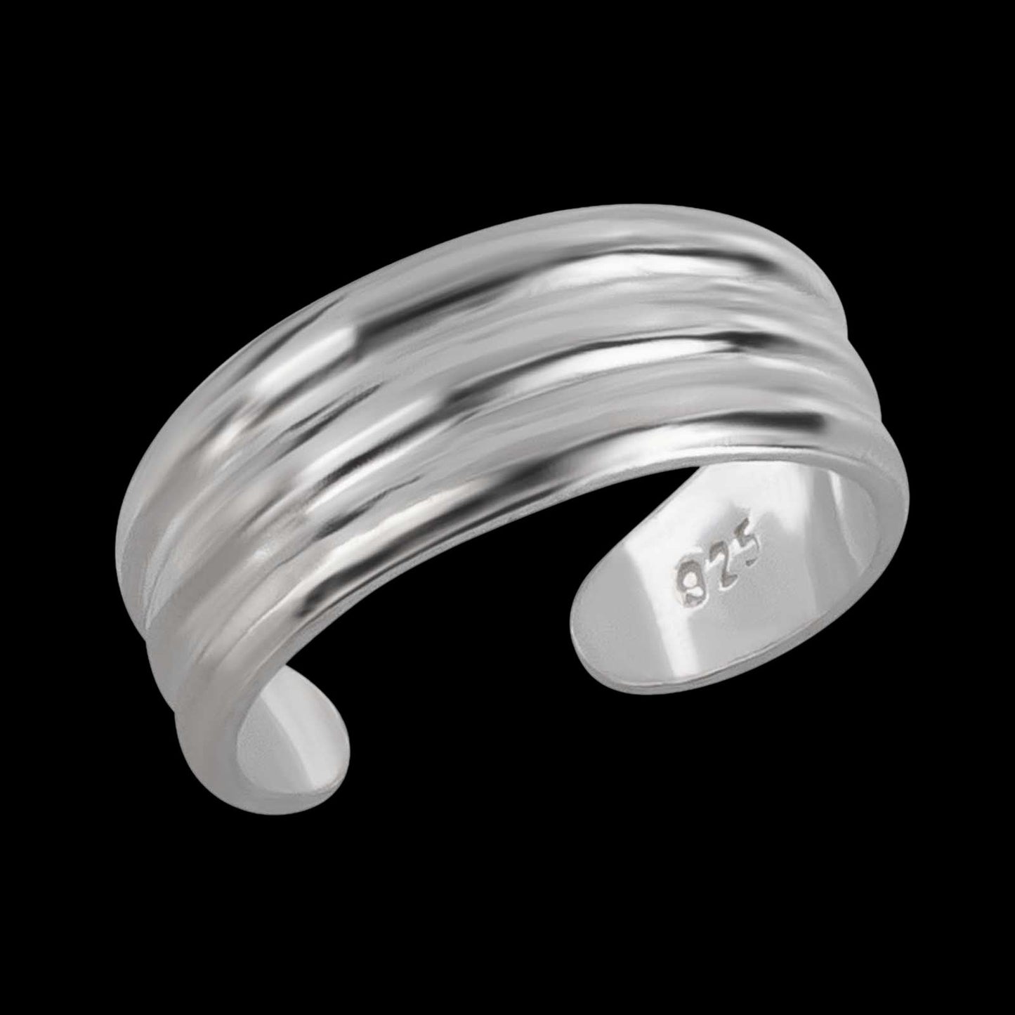Zehenring Zehring drei Ringstreifen 925 Silber