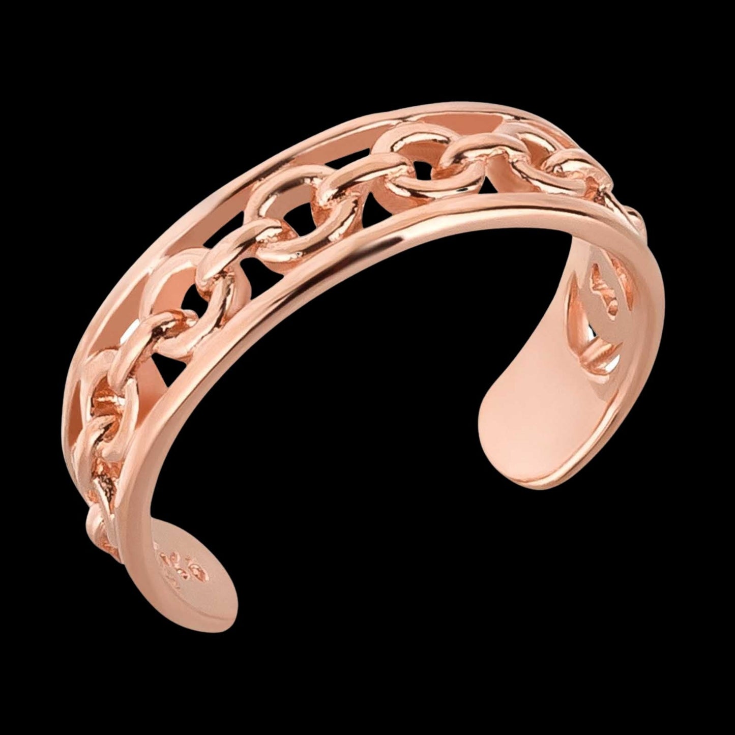 Zehenring Zehring Oval 925 Silber rosegold