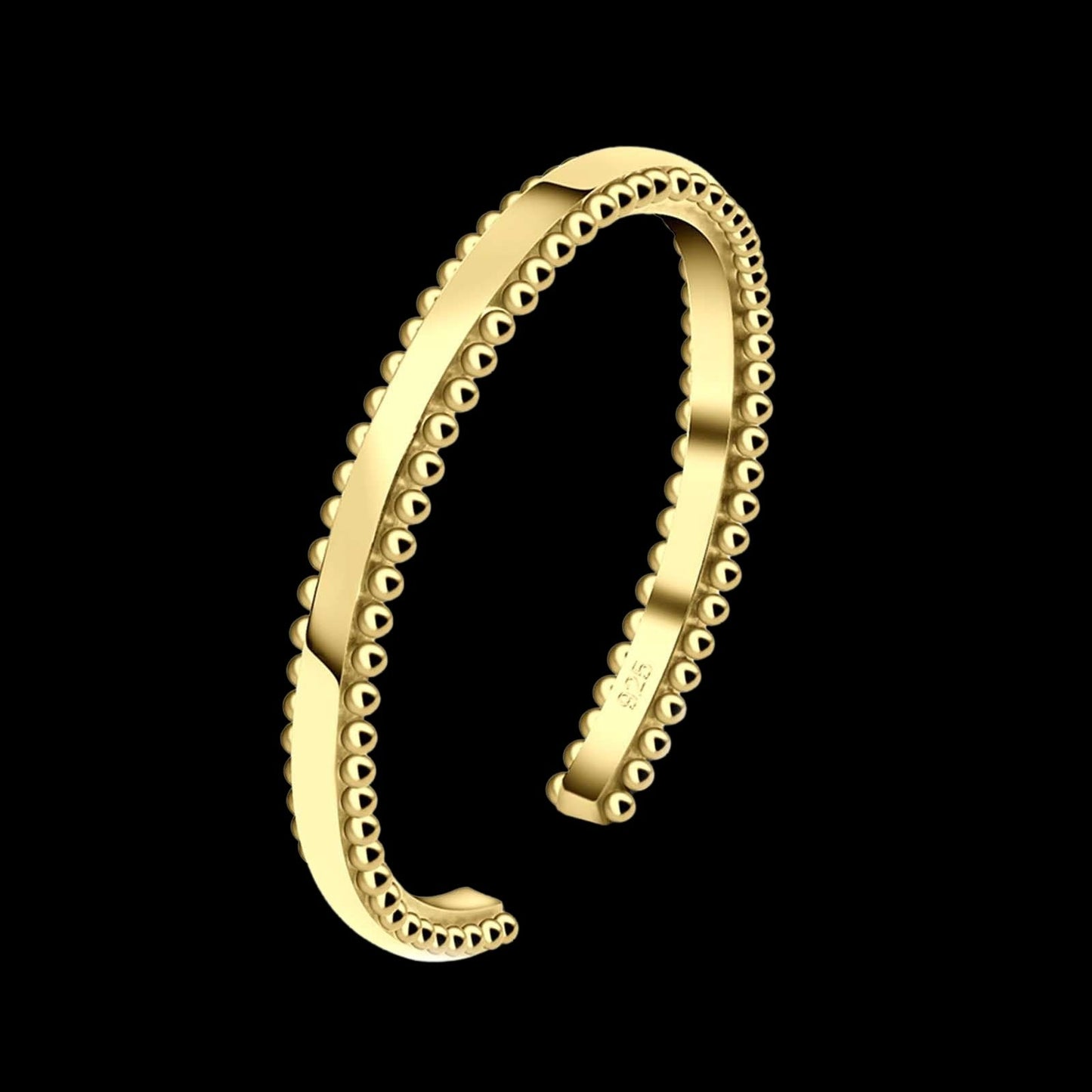 Zehenring Zehring Zeh Ring schmal breit 925 Silber vergoldet
