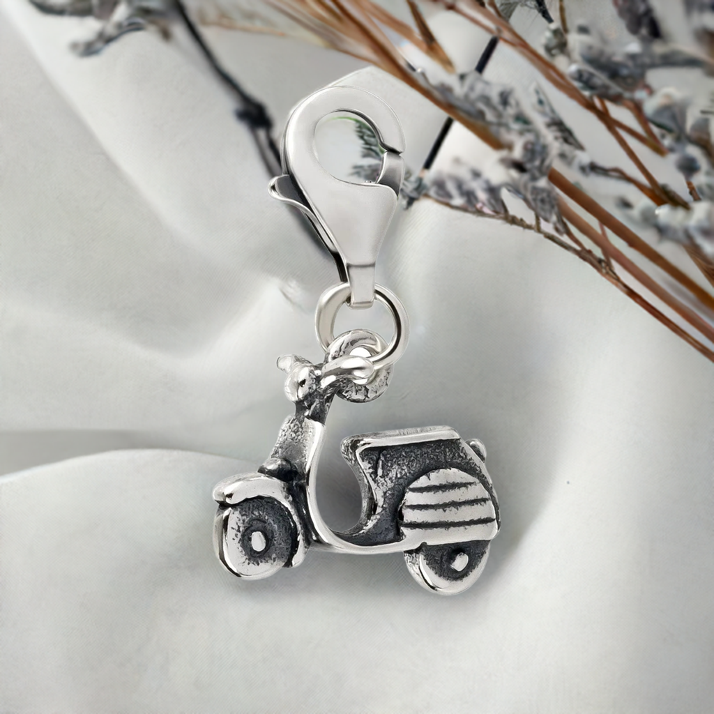 Charms Anhänger Mofa Roller 925 Silber