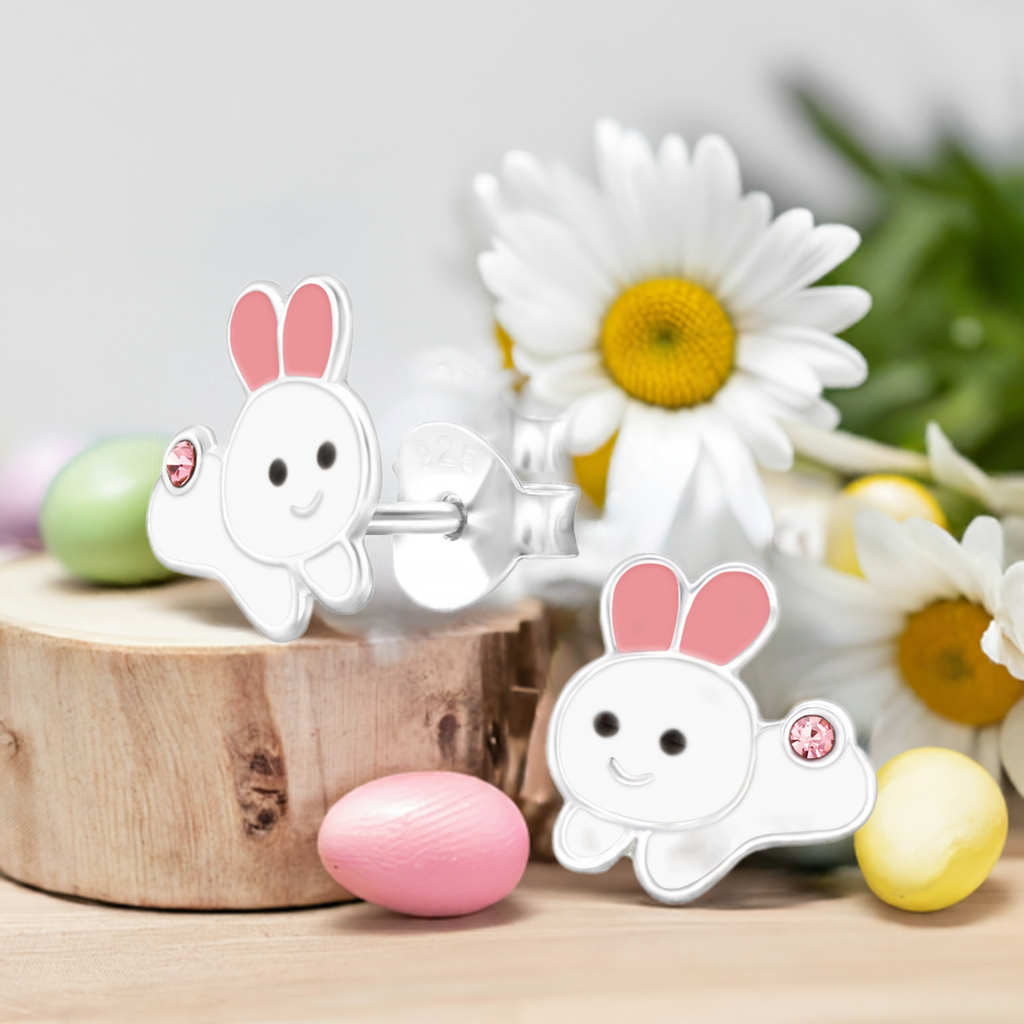 Kinder Ohrringe Hase Ostern Schnuffi 925 Silber