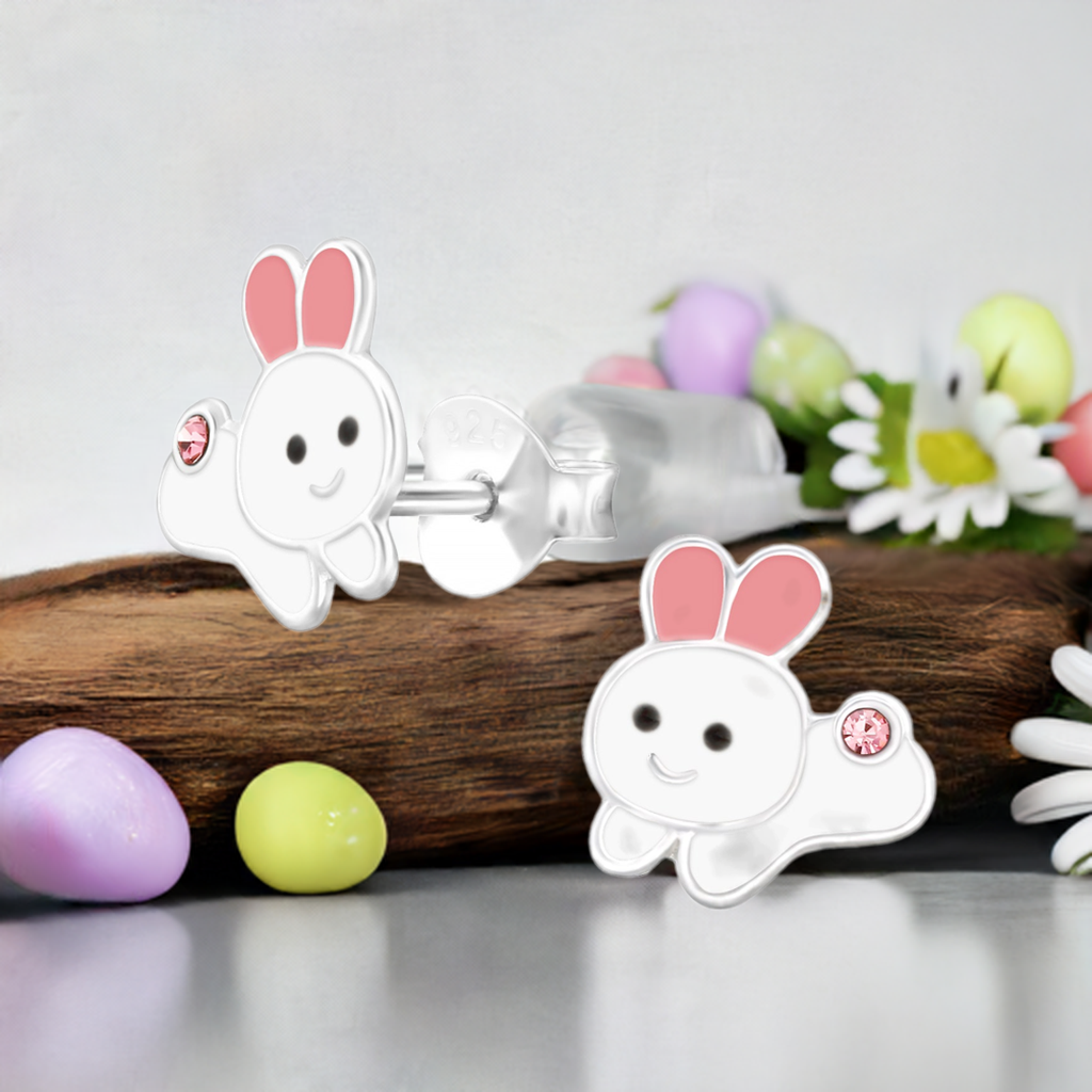 Kinder Ohrringe Hase Ostern Schnuffi 925 Silber