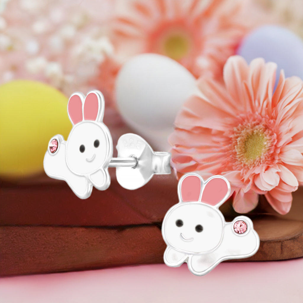 Kinder Ohrringe Hase Ostern Schnuffi 925 Silber