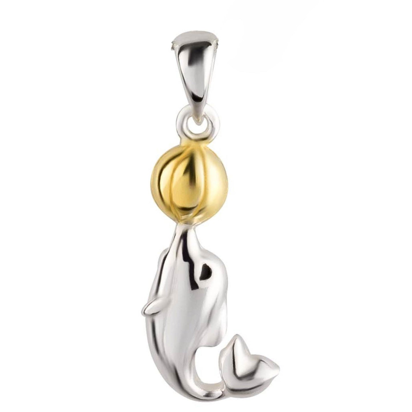 Anhänger Delfin Ball 925 Silber